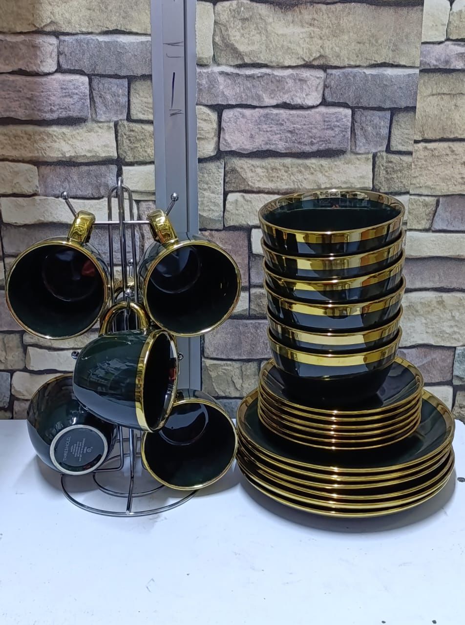Black Gold line Dinner set dinner set