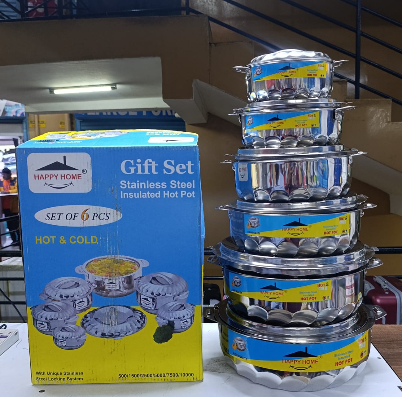 6 PCs Stainless steel Hotpots stainless steel hotpots